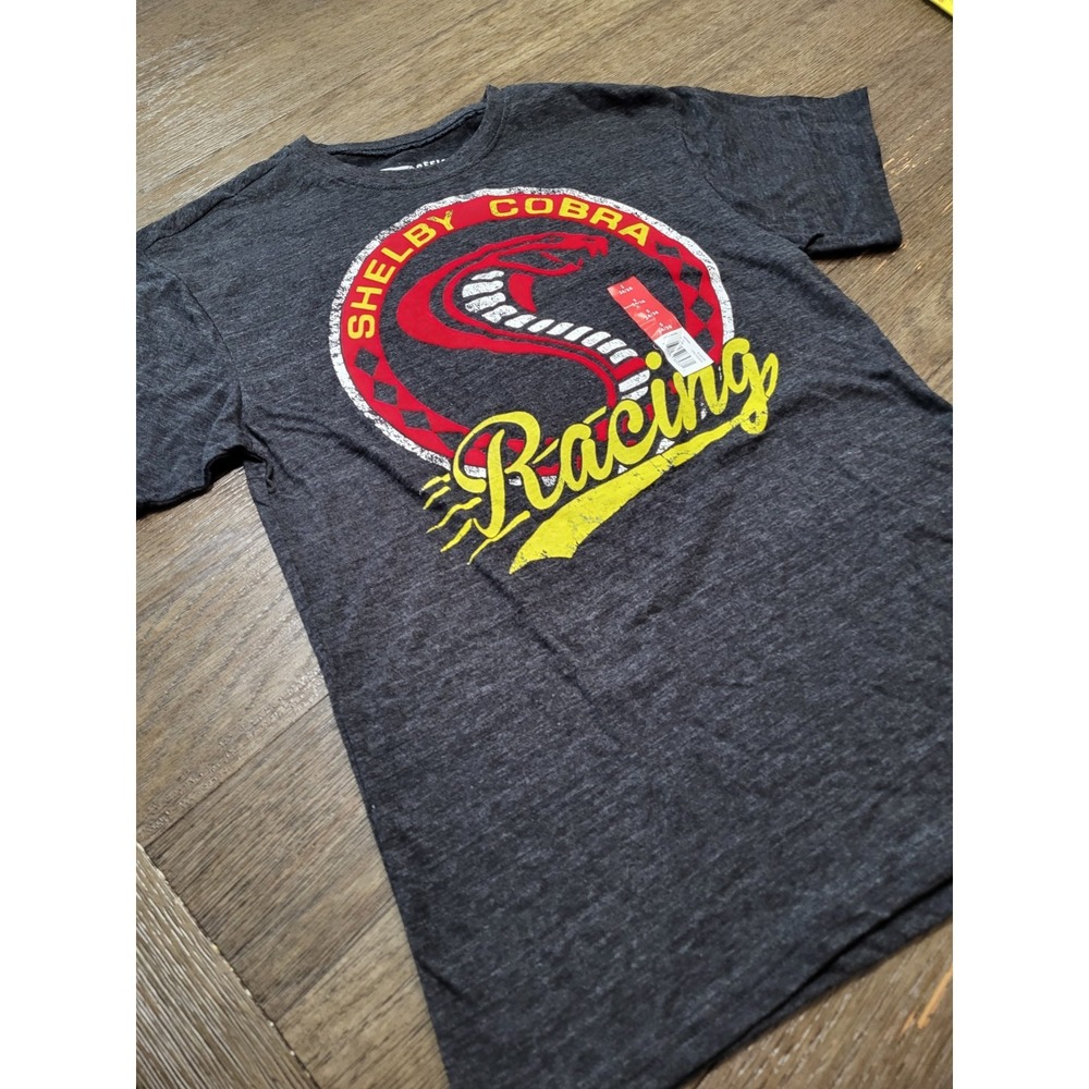 Officially Licensed Shelby Cobra Racing Shirt Black Small Graffic Retro 70s Cool - Picture 4 of 5